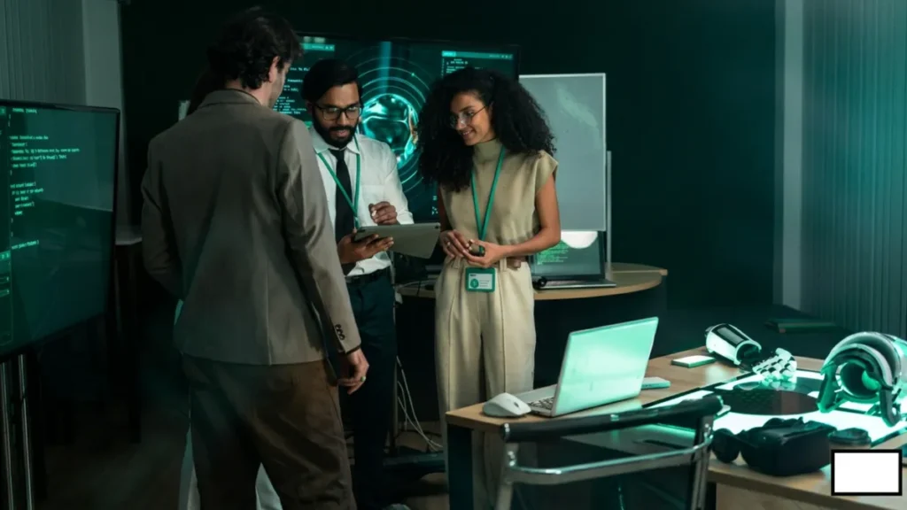 A data team reviewing screens, treating a Google Business Profile as a data feed